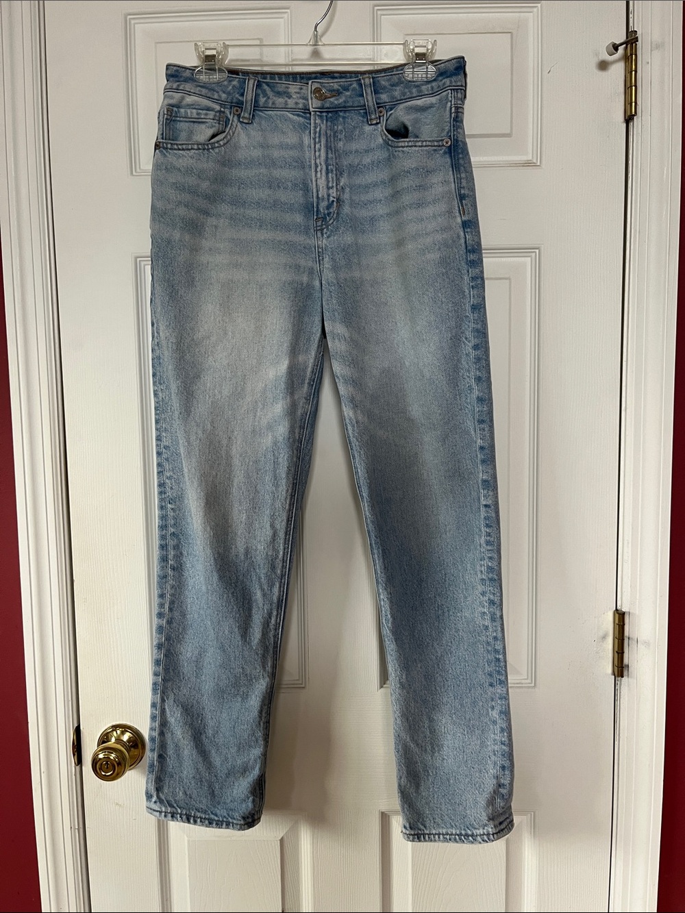 American Eagle Outfitters Light Blue Straight Leg Jeans
